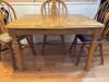 Wooden Dining Set with 4 Windsor Chairs - 7