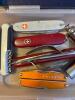 Small Tote of Assorted Pocket Knives and Tools - 2