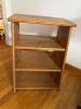 Small Oak-Finished Wooden Stepped Side Table - 3