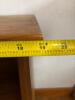 Small Oak-Finished Wooden Stepped Side Table - 6