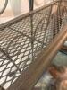 Powder-Coated Metal Baker&rsquo;s Rack with Etched Glass & Metal Shelves - 4