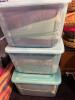 6 Large Totes of Assorted Linens - 4