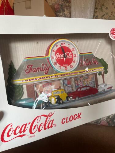 Coca-Cola 1950s Family Drive-In Diner Wall Clock
