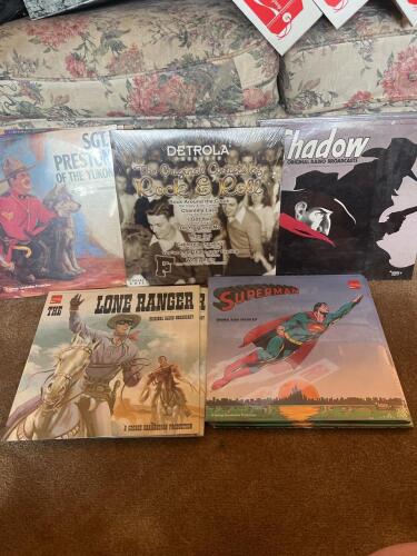 Vintage Radio Broadcast & Rock & Roll Vinyl LPs Many Sealed