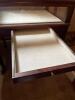 Cherry-Finish Glass Top Display Case Table with Felt-Lined Drawer, 2 of 2 - 3