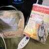 Assorted Personal Comfort Lot: Everlasting Comfort Seat, Sunbeam Heating Pad, Brookstone Foot Warmers - 3