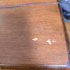 Wooden Storage Chest Coffee Table, 43.5" x 19.5" x 20.5", Hinged Top, 2 Drawers, Brown - 8