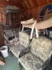 Large Outdoor Patio Set with Metal Chairs and Tables