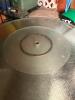 Round Glass Outdoor Patio Table with Lazy Susan - 3
