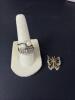 10K Gold Jewelry Lot: 2 Rings and Butterfly Pin - 2