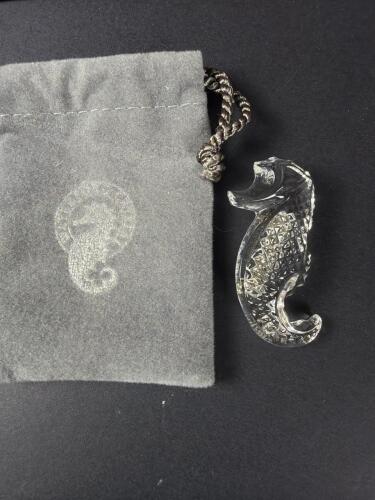 Waterford Crystal Seahorse Brooch