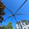 8x7 ft Steel Outdoor Screen Gazebo Frame with Fabric Canopy Cover - 2