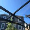 8x7 ft Steel Outdoor Screen Gazebo Frame with Fabric Canopy Cover - 6