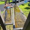 Outdoor Metal Patio Gazebo/Bar Frame with Glass Shelves, 6.5 ft x 4.5 ft x 8 ft - 3