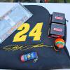 Jeff Gordon #24 NASCAR Seat Cover w/ License Plate Frame, Die-Cast Car, Simpson Helmets