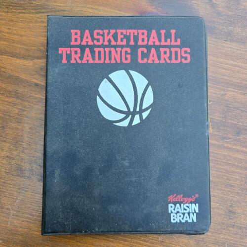 1992 Kellogg's Raisin Bran College Basketball Greats Trading Card Collection in Branded Binder