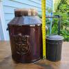 1976 Bicentennial Ceramic Jug with Liberty Bell & '76' Shield Design, Includes Metal Canister - 2
