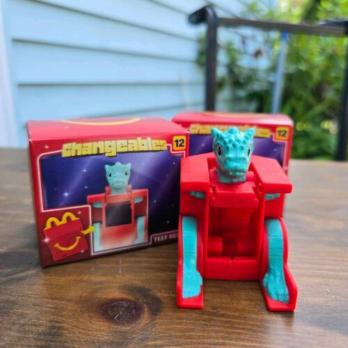 McDonald's Changeables Series 3 #12 T-Rex 1990 Happy Meal Transformer Toy with Original Box