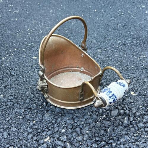 Dutch Copperware Miniature Coal Scuttle Bucket
