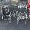 Five Metal Plant Stands