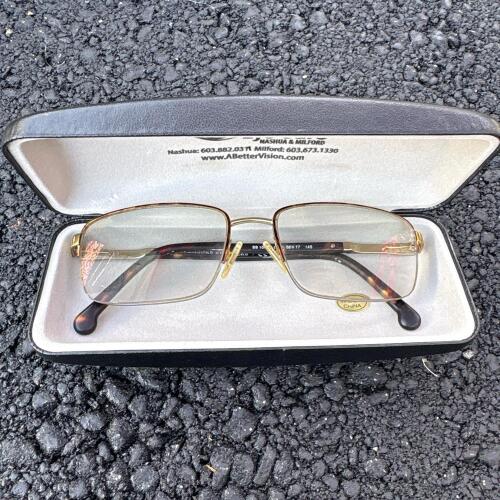 Brooks Brothers Gold-Tone Eyeglasses with Case
