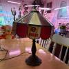 San Francisco 49ers Tiffany-Style Stained Glass Table Lamp with Cast Metal Base