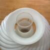 Swirled Milk Glass Hurricane Table Lamp with Ornate Cast Metal Base - 2