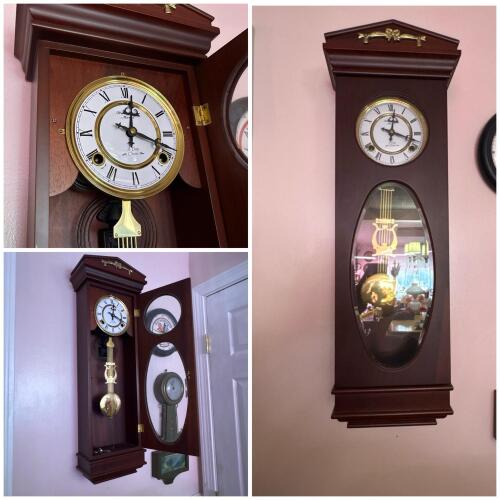 Stratford Manor 31-Day Chime Wall Clock