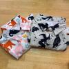 Pair of Women's XL Novelty Button-Up Shirts - Dog and Halloween Prints