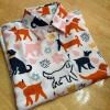 Pair of Women's XL Novelty Button-Up Shirts - Dog and Halloween Prints - 4