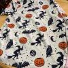 Pair of Women's XL Novelty Button-Up Shirts - Dog and Halloween Prints - 10