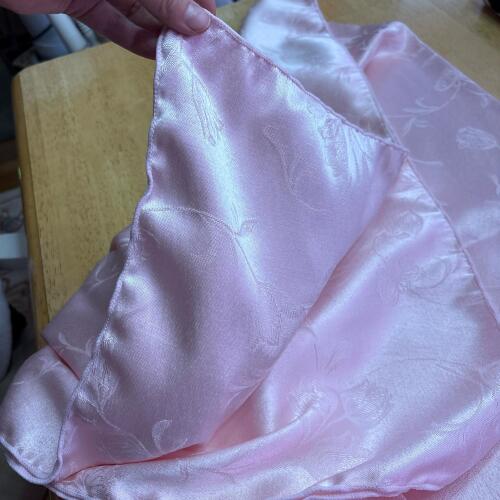Light Pink Floral Pattern Rectangular Tablecloth - Approx. 58" x 102"