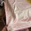 Light Pink Floral Pattern Rectangular Tablecloth - Approx. 58" x 102" - 4