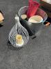 Mixed Household Lot with Glassware with Metal Bucket - 3