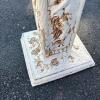 Ornate Marble Top Pedestal Table - 5