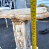 Ornate Marble Top Pedestal Table - 9