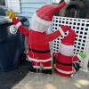 Outdoor Lighted Santa Claus Decor Set - 9