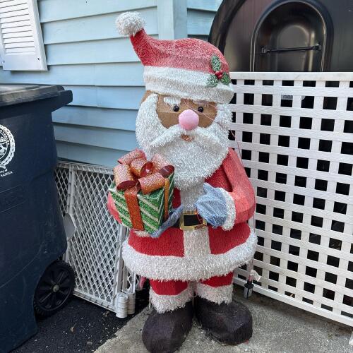Lighted Outdoor Santa Claus Decorative Figure