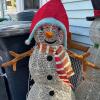 Outdoor Lighted Snowman Decor Set - 2