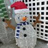 Outdoor Lighted Snowman Decor Set - 6