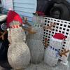 Outdoor Lighted Snowman Decor Set - 7