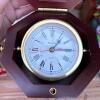 Bulova Desktop Quartz Clock with Foxwoods Plaque, in Wood Case - 3