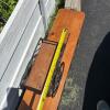 Wrought Iron and Wood Wagon Shaped Plant Stands - 9