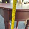 Round Wooden Side Table - 5