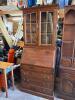 Traditional Secretary Desk with Hutch, Drop-Front