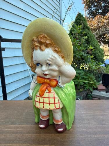 Vintage Crying Gal Planted