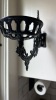 Wall-Mounted Cast Iron Ornate Oil Lamp Holder - 4
