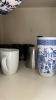 Blue and White Willow-Pattern Ceramic Mugs with Other Mugs and Glassware - 5