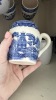 Blue and White Willow-Pattern Ceramic Mugs with Other Mugs and Glassware - 7