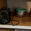 Cabinet Lot: Electric Skillet, Toaster, Mixing Bowls - 2